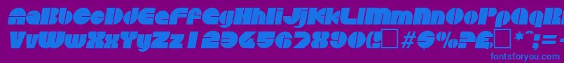 fuente DiscoItalic – Fuentes Azules Sobre Fondo Morado