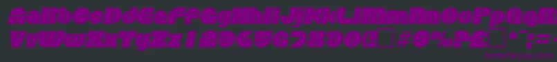Weitere Informationen zur DiscoItalic-Schriftart DiscoItalic-Schriftart – Violette Schriften auf schwarzem Hintergrund