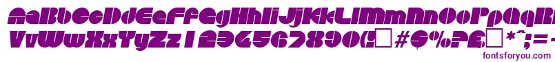 DiscoItalic Font – Purple Fonts on White Background