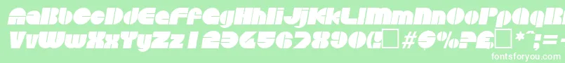 fuente DiscoItalic – Fuentes Blancas Sobre Fondo Verde