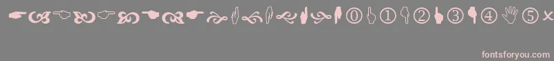 Подробнее о шрифте Wingdings2 Шрифт Wingdings2 – розовые шрифты на сером фоне