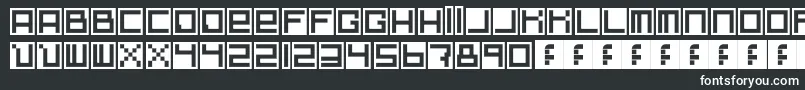 Шрифт Whiteonbox – белые шрифты на чёрном фоне