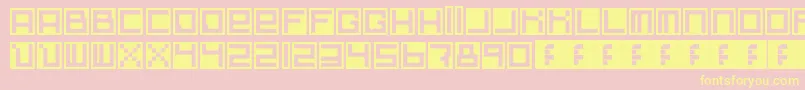 Whiteonbox Font – Yellow Fonts on Pink Background