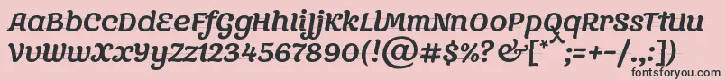 OtradaDemo Font – Black Fonts on Pink Background