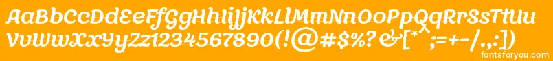 OtradaDemo Font – White Fonts on Orange Background