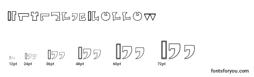 InterlacHollow Font Sizes