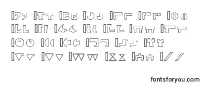 InterlacHollow Font