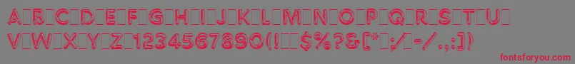 ChromiumOneLetPlain.1.0 Font – Red Fonts on Gray Background
