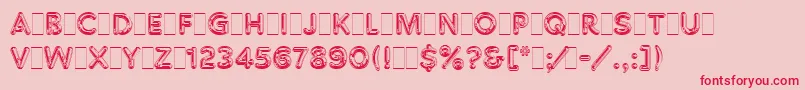 ChromiumOneLetPlain.1.0 Font – Red Fonts on Pink Background