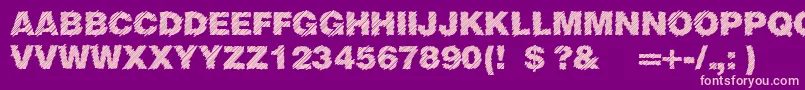 SlicedJuice Font – Pink Fonts on Purple Background