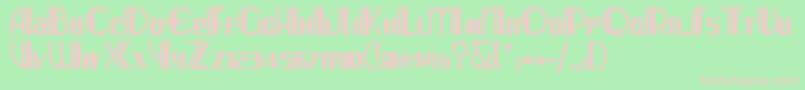 Arizona Font – Pink Fonts on Green Background