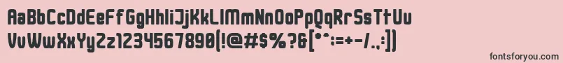 DusterThick Font – Black Fonts on Pink Background