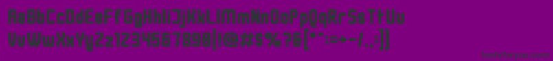 Шрифт DusterThick – чёрные шрифты на фиолетовом фоне