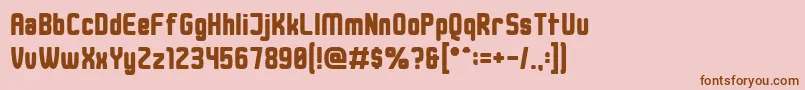 DusterThick Font – Brown Fonts on Pink Background