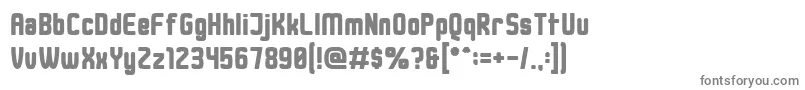 DusterThick Font – Gray Fonts on White Background
