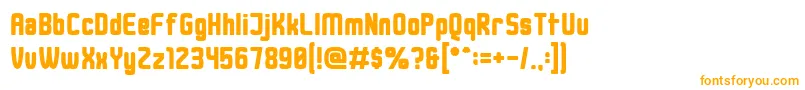 DusterThick Font – Orange Fonts on White Background