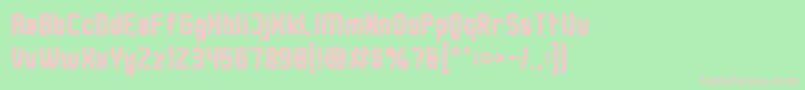 DusterThick Font – Pink Fonts on Green Background