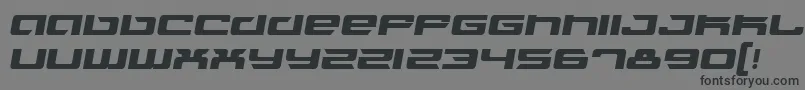 FusionItalic Font – Black Fonts on Gray Background