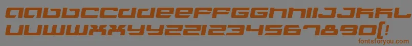 Weitere Informationen zur FusionItalic-Schriftart FusionItalic-Schriftart – Braune Schriften auf grauem Hintergrund