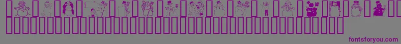 Подробнее о шрифте GeSnowmen Шрифт GeSnowmen – фиолетовые шрифты на сером фоне