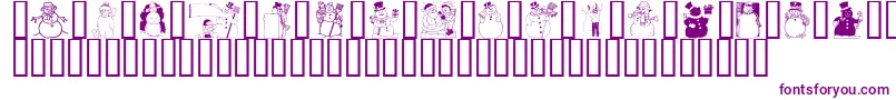 Lisätietoja GeSnowmen-fontista GeSnowmen-fontti – violetit fontit