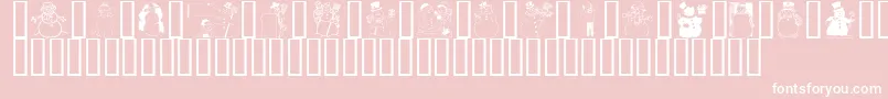 GeSnowmen Font – White Fonts on Pink Background