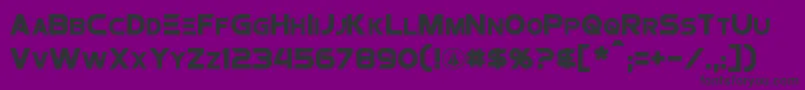 Шрифт Protoculture – чёрные шрифты на фиолетовом фоне
