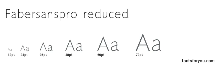 Fabersanspro45reduced Font Sizes