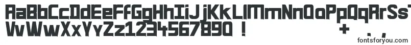 Шрифт Quirk33 – блочные шрифты