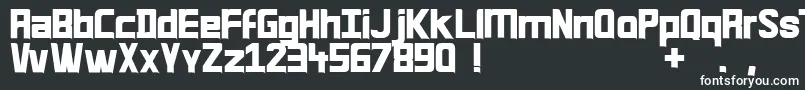 Шрифт Quirk33 – белые шрифты
