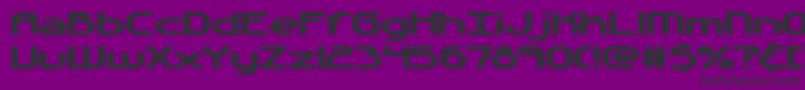 フォントAutomati – 紫の背景に黒い文字