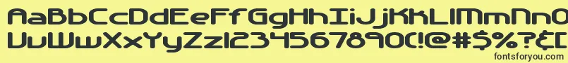 Automati-fontti – mustat fontit keltaisella taustalla