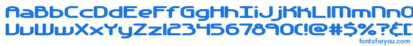Шрифт Automati – синие шрифты на белом фоне