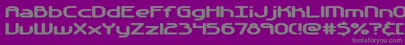 Automati-fontti – harmaat kirjasimet violetilla taustalla
