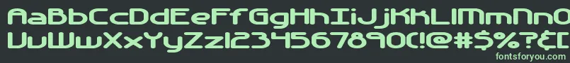 フォントAutomati – 黒い背景に緑の文字