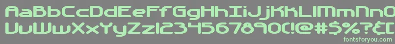 フォントAutomati – 灰色の背景に緑のフォント