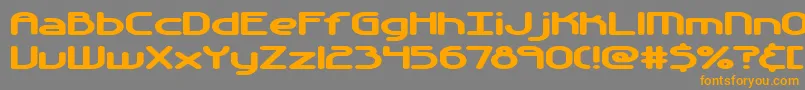 Automati Font – Orange Fonts on Gray Background