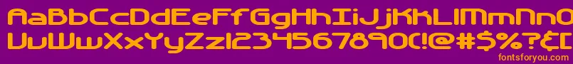 Шрифт Automati – оранжевые шрифты на фиолетовом фоне