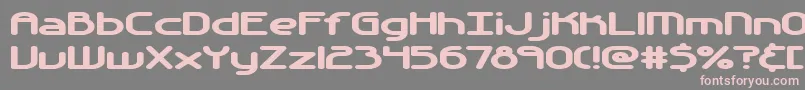 フォントAutomati – 灰色の背景にピンクのフォント