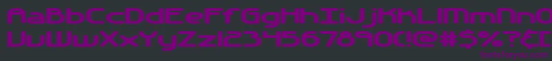 Automati-fontti – violetit fontit mustalla taustalla