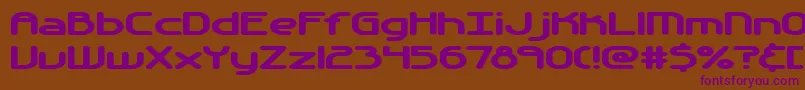 Шрифт Automati – фиолетовые шрифты на коричневом фоне