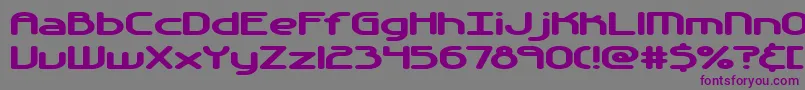 Automati-fontti – violetit fontit harmaalla taustalla