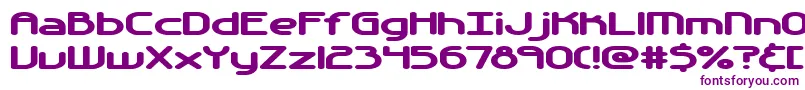 フォントAutomati – 白い背景に紫のフォント