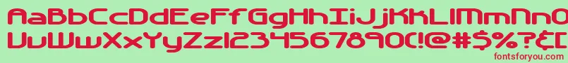 Automati Font – Red Fonts on Green Background
