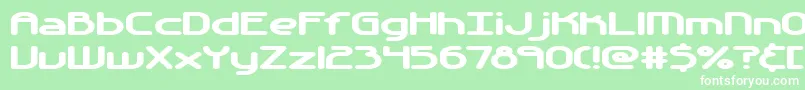 フォントAutomati – 緑の背景に白い文字