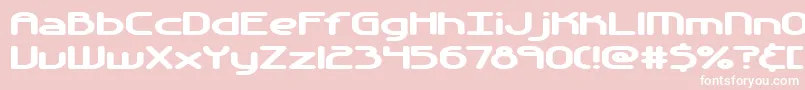 Automati-fontti – valkoiset fontit vaaleanpunaisella taustalla
