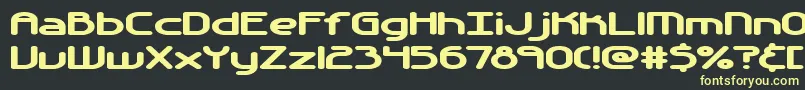 Шрифт Automati – жёлтые шрифты на чёрном фоне