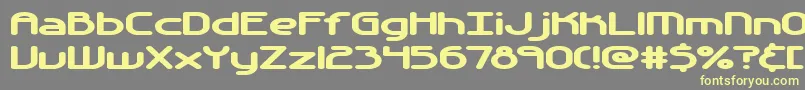 Шрифт Automati – жёлтые шрифты на сером фоне