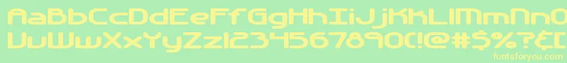 Automati Font – Yellow Fonts on Green Background