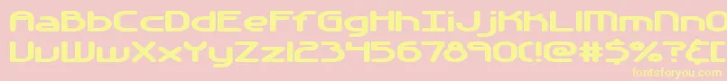 Automati Font – Yellow Fonts on Pink Background